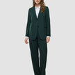 Women Ease Pants Straight Evergreen