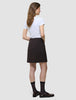 Women Ease Short Skirt Mocha Melange