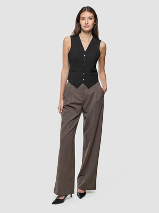 Women Ease Short Vest Black