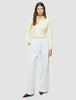 Women Essential Pants Wide Off White