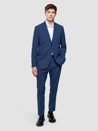 Essential Suit Pants Regular Navy Checks