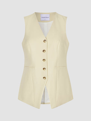 Essential Set Long Vest & Wide Pants