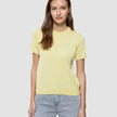 Women Fine Knit T-Shirt Sunlight Yellow