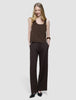 Women's Linen Pants Relaxed Espresso