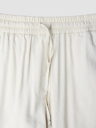 Women's Linen Pants Relaxed Sandy Beige