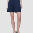Women Linen Shorts Relaxed Night Sky