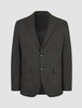 Motion Blazer Slim Pepper Grey: en grå kavaj med två knappar, skårade slag, en bröstficka och två fickor med lock.