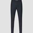 Motion Suit-byxor, Slim, Midnight Blue: mörkblå byxor i smal passform med 360°-stretch, knäppning och pressveck framtill.