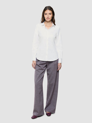 Women Oxford Shirt White Slim