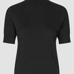 Women Quinn Short Sleeved Turtleneck Black