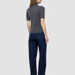 Women Quinn Short Sleeved Turtleneck Cool Brown