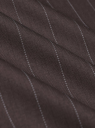 Women Raina Short Blazer Chestnut Pinstripe