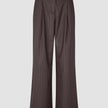Women Raina Pants Wide Chestnut Pinstripe