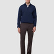 Refine Cotton Pants Relaxed Fit Dark Brown