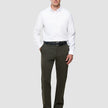 Refine Cotton Pants Relaxed Fit Dark Olive