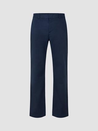 Refine Cotton Pants Relaxed Fit Navy