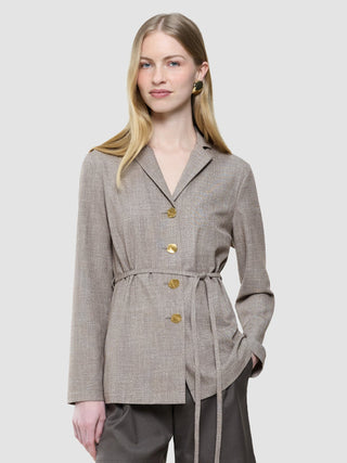 Women Rhea Shirt Golden Beige Melange