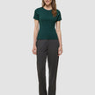 Women Rib T-shirt Evergreen