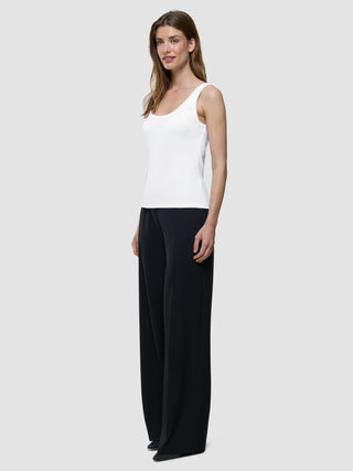 Rib Tank Top White