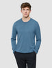 Seamless Core Knit Crewneck Blue Tide