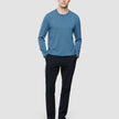 Seamless Core Knit Crewneck Blue Tide