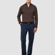 Seamless Core Knit Half Zip Dark Brown