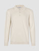 Seamless Core Knit Long Sleeve Polo Birchwood