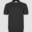 Seamless Core Knit Short Sleeve Polo Black