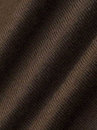 Seamless Core Knit Short Sleeve Polo Dark Brown