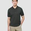 Seamless Core Knit Short Sleeve Polo Green Night