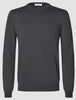 Seamless Premium Merino Knit Crewneck Charcoal Grey