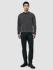 Seamless Premium Merino Knit Crewneck Charcoal Grey