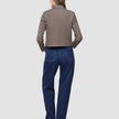 Women Serene Short Jacket Brown Stone Herringbone