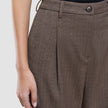 Women Serene Pants Wide Brown Stone Herringbone
