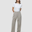 Women Serene Pants Wide Burnt Sugar Herringbone