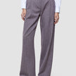 Women Serene Pants Wide Pink Winery Herringbone