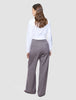 Women Serene Pants Wide Pink Winery Herringbone