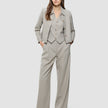 Women Serene Short Vest Burnt Sugar Herringbone