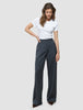 Women's Skye Pants Wide Charcoal Melange
