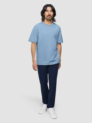 Supima T-Shirt Box Fit Rainy Blue