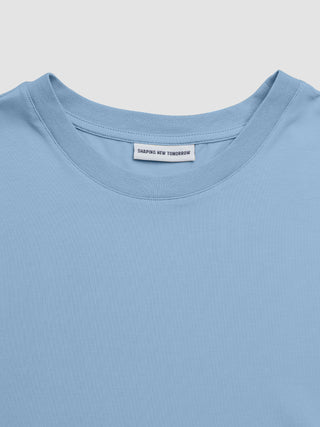 Supima T-Shirt Box Fit Rainy Blue