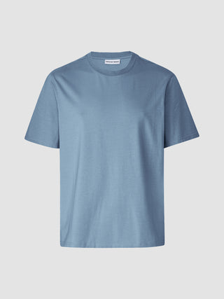 Supima T-shirt Box Fit Blue Mirage