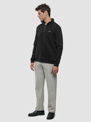 Sweat Half Zip Black