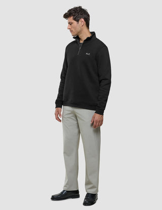 Sweat Half Zip Black