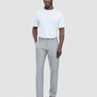 Tech Linen Elastic Pants Charcoal