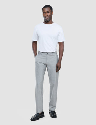 Tech Linen Elastic Pants Charcoal