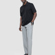 Tech Linen Elastic Pants Charcoal