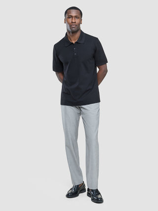 Tech Linen Elastic Pants Charcoal