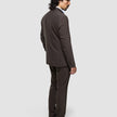 Tech Wool Blazer Dark Cocoa Brown Slim