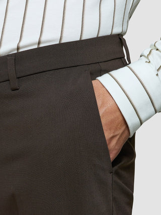 Tech Wool Suit Pants Regular Cocoa Brown